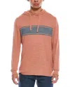 Faherty Sunwashed Slub Hoodie In Orange
