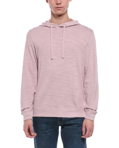 Faherty Sunwashed Slub Hoodie In Pink