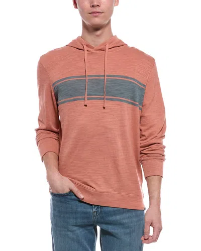 Faherty Sunwashed Slub Hoodie In Orange