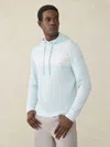 Faherty Sunwashed Slub Hoodie In Sky Surf Stripe