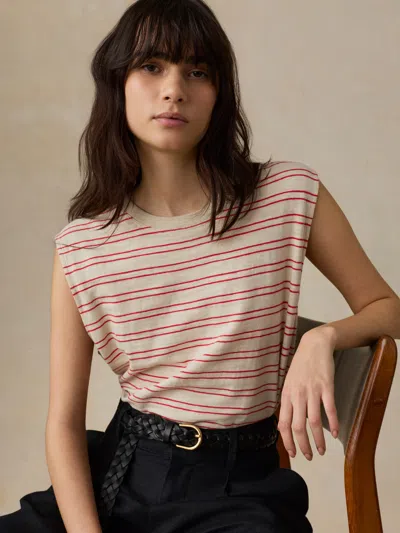 Faherty Sunwashed Slub Muscle Tank In Multi