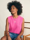 Faherty Sunwashed Slub Muscle Tank In Cone Flower