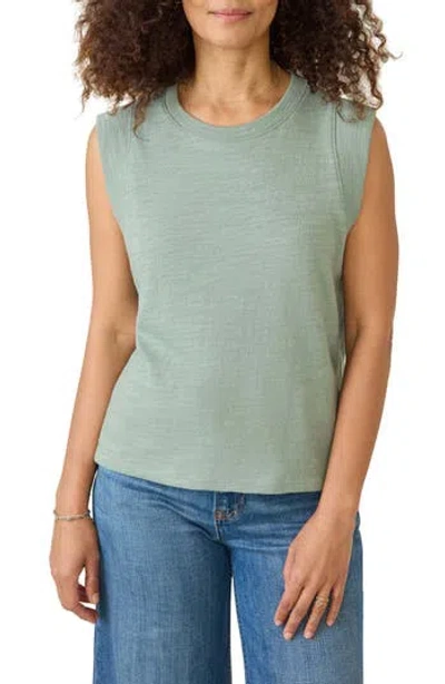 Faherty Sunwashed Slub Muscle Tank In Multi