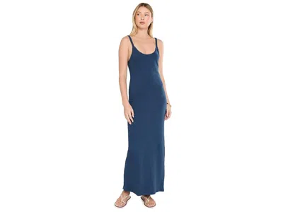 Faherty Sunwashed Slub Tank Dress Women's Dress Sea Navy: Sm In Blue