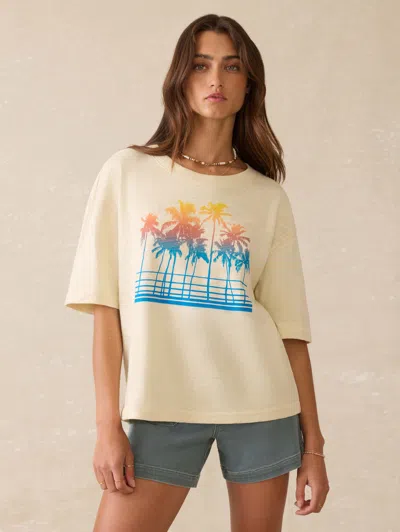Faherty Sunwashed Slub Vintage T-shirt In Seedpearl