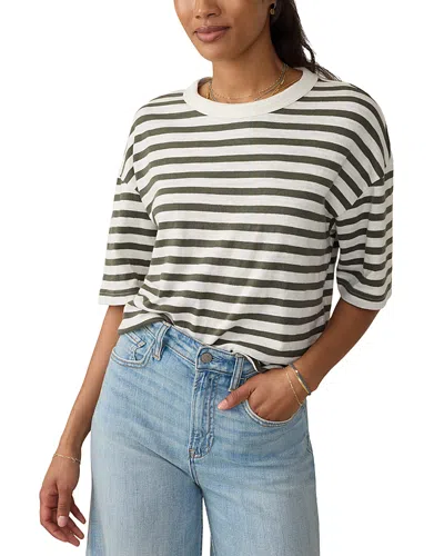 Faherty Sunwashed Slub Vintage Tee In Brookline Stripe
