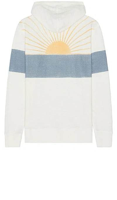 Faherty Sunwashed Sunray Slub Hoodie In Ocean Sunrise