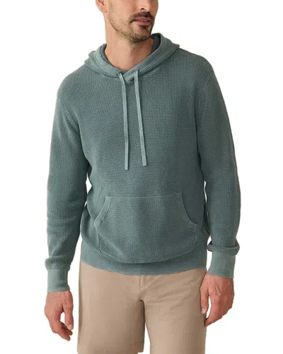 Faherty Sunwashed Sweater Hoodie In Green