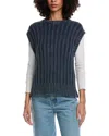 Faherty Sunwashed Sweater Vest In Blue