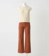 Faherty Sunwashed Sweater Vest In White Shell In White
