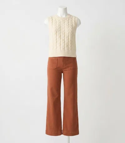 Faherty Sunwashed Sweater Vest In White Shell