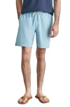 Faherty Sunwashed Swim Trunks In Patina Pool