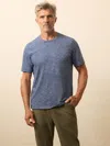 Faherty Sunwashed T-shirt In Blue