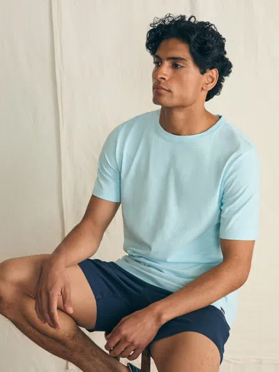 Faherty Sunwashed T-shirt In Blue Oasis