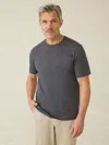 Faherty Sunwashed T-shirt In Graphite