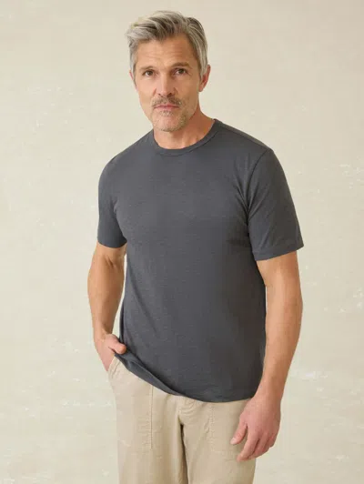 Faherty Sunwashed T-shirt In Graphite