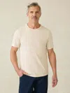 Faherty Sunwashed T-shirt In Island Dune Heather