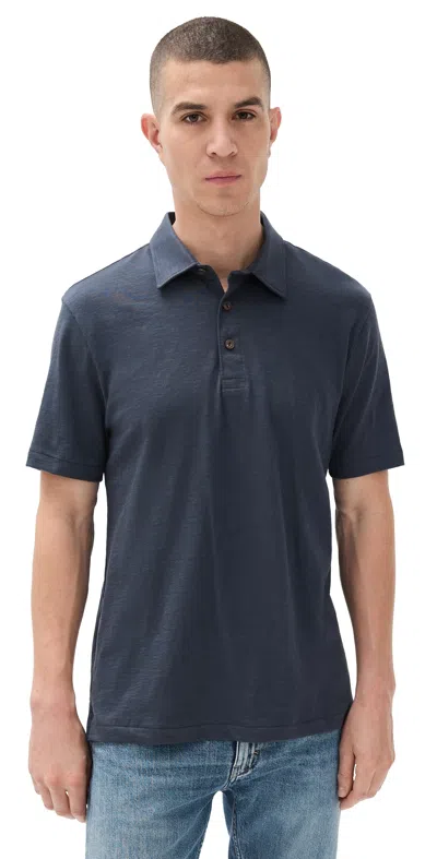 Faherty Sunwashed T-shirt Polo Dune Navy