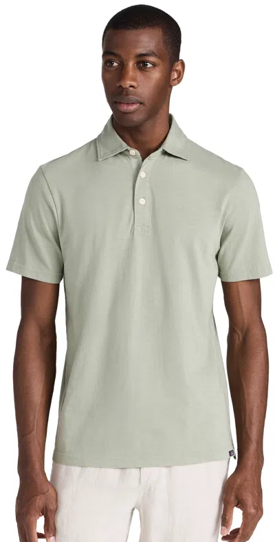 Faherty Sunwashed T-shirt Polo Faded Sage