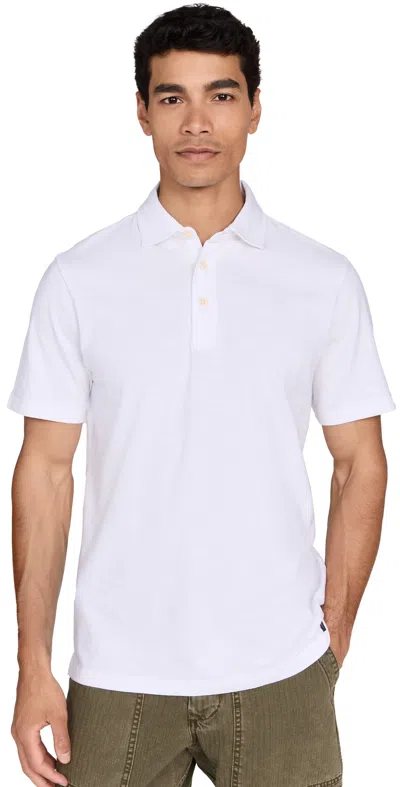 Faherty Sunwashed T-shirt Polo White