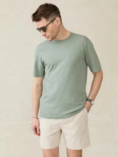 Faherty Sunwashed T-shirt In Sage Creek