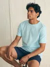 Faherty Sunwashed Organic Cotton-jersey T-shirt In Blue Oasis