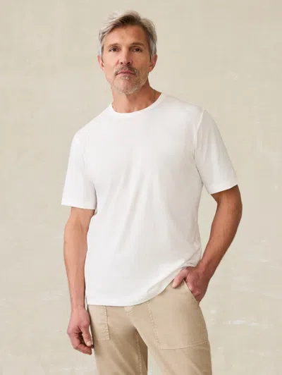 Faherty Sunwashed T-shirt In White