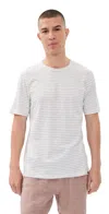 Faherty Sunwashed Tee Cream Flint Stripe In Multi