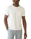 Faherty Sunwashed Pocket T-shirt In White