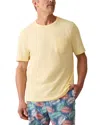 Faherty Sunwashed Pocket T-shirt In Yellow