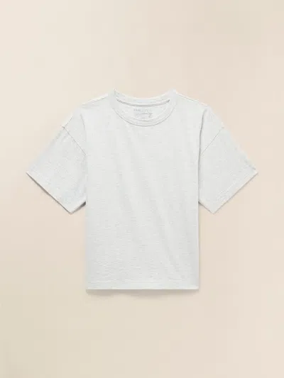 Faherty Sunwashed Throwback T-shirt In Light Grey Heather