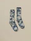 Faherty Sunwashed Tie Dye Sock In Blue