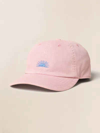 Faherty Sunwashed Twill Baseball Hat In Pink
