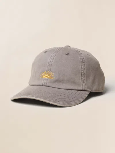Faherty Sunwashed Twill Baseball Hat In Brown