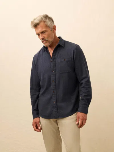 Faherty Super Brushed Flannel Shirt In Blue