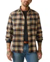 Faherty Super Brushed Flannel Shirt In Brown