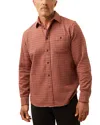 Faherty Super Brushed Flannel Shirt In Orange