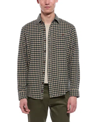 Faherty Super Brushed Flannel Shirt In Gray