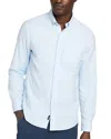 Faherty Supima Oxford Shirt In Blue