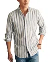 Faherty Supima Oxford Shirt In Gray