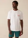 Faherty Surf Ghana Short Sleeve Flag Graphic T-shirt In White