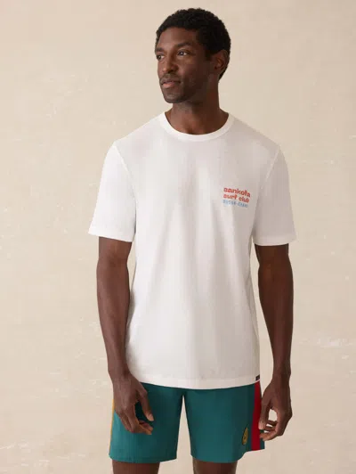 Faherty Surf Ghana Short Sleeve Flag Graphic T-shirt