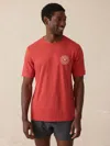 Faherty Surf Ghana Short Sleeve Logo Graphic T-shirt In Red