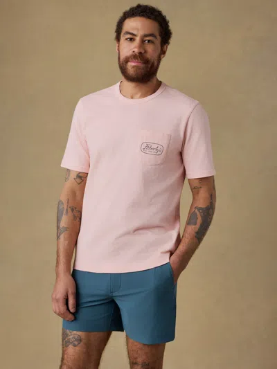 Faherty Surf Shop Sunwashed Pocket T-shirt In Neutral