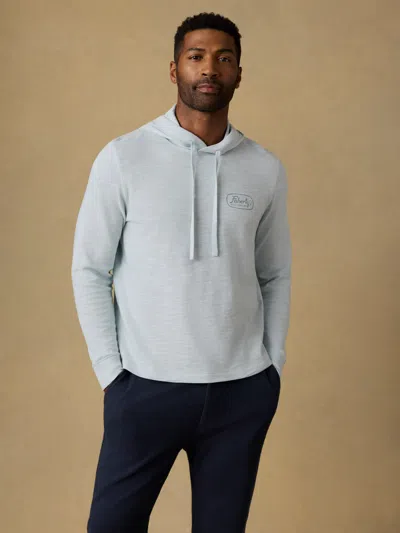 Faherty Surf Shop Sunwashed Slub Hoodie In Blue
