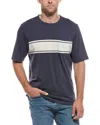 Faherty Surf Stripe Sunwashed T-shirt (tall) In Blue