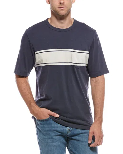 Faherty Surf Stripe Sunwashed T-shirt (tall) In Blue