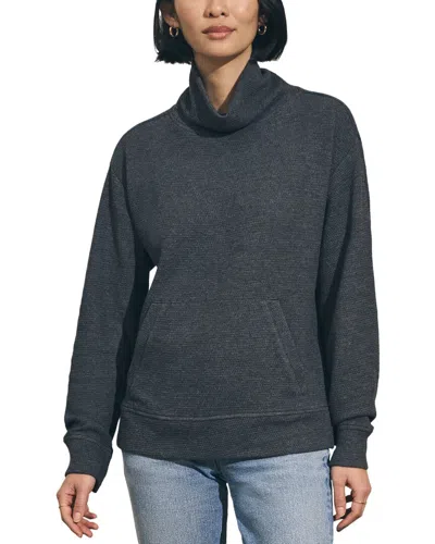 Faherty Surf Turtleneck Waffle Knit Sweater In Ash Heather