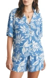 Faherty Surfrider Cabana Camp Shirt In Blue