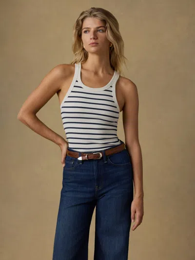 Faherty Surfside Rib Tank In Blue